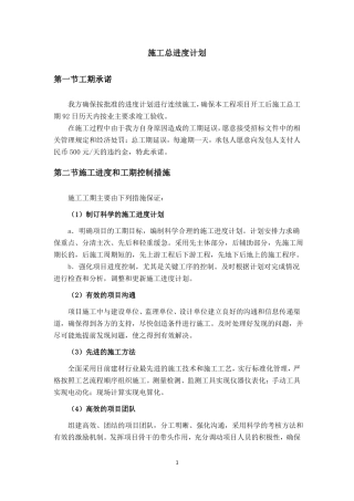 小流域坡耕地水土流失综合治理工程进度计划