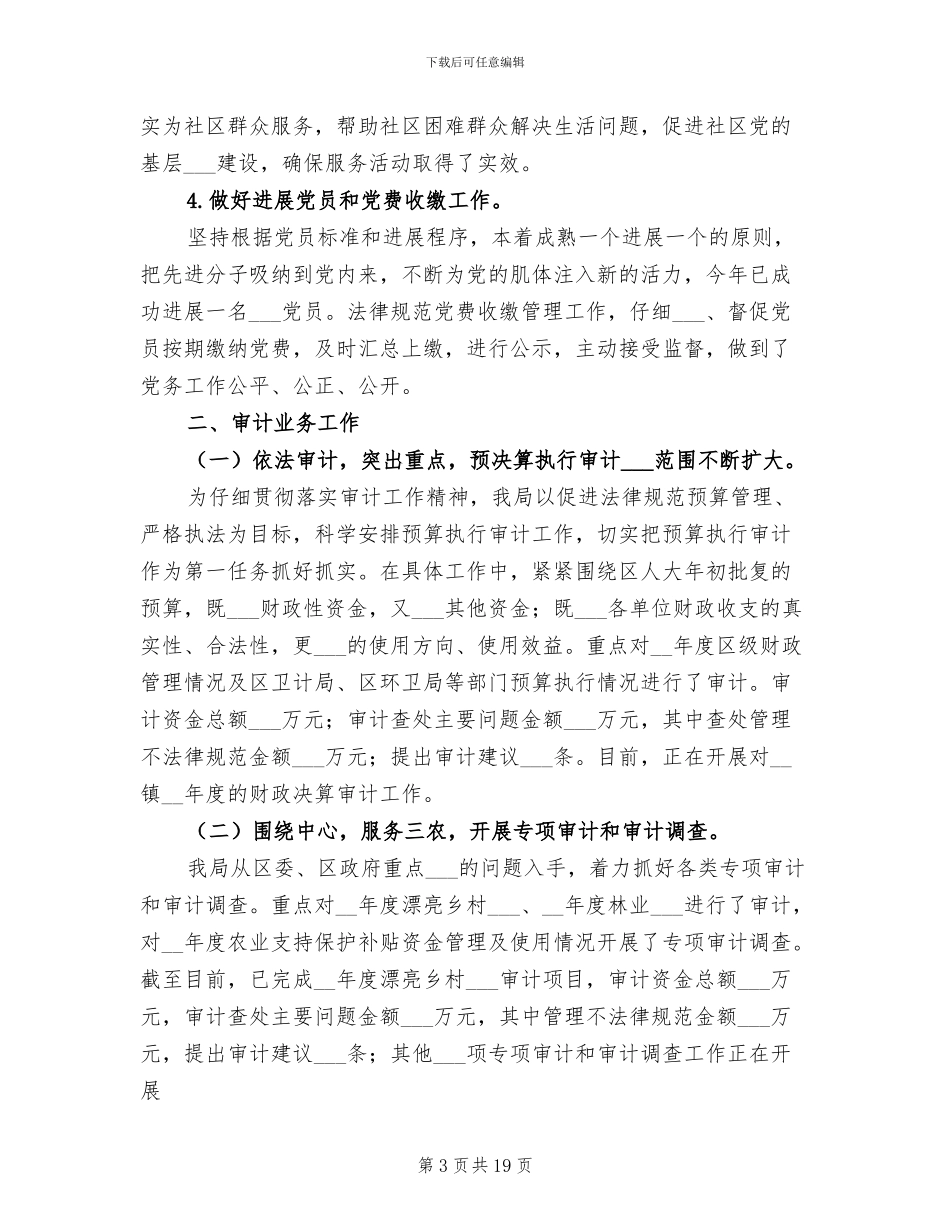 2024行政单位审计年终工作总结_第3页