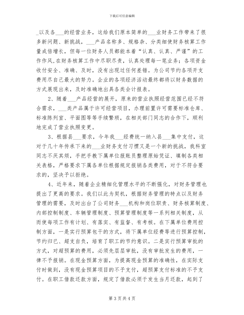 2024财务出纳年终工作总结汇报_第3页