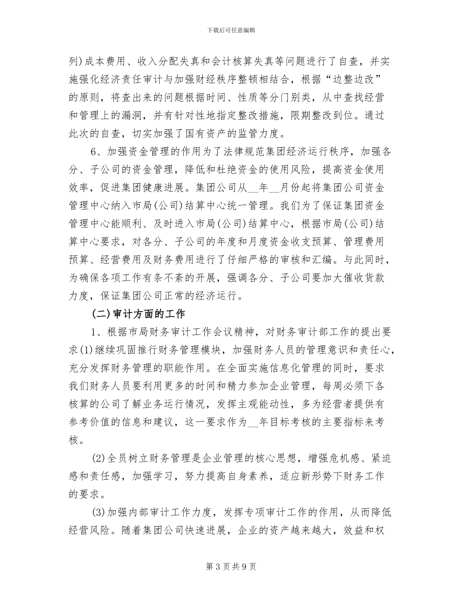 2024财务审计年度工作总结_第3页