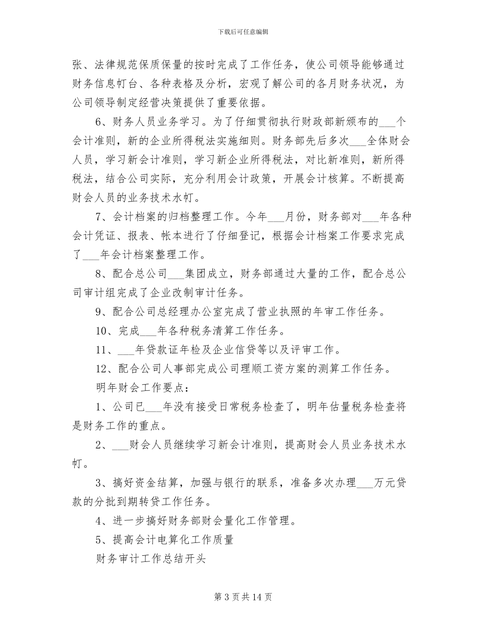 2024财务审计工作总结_第3页