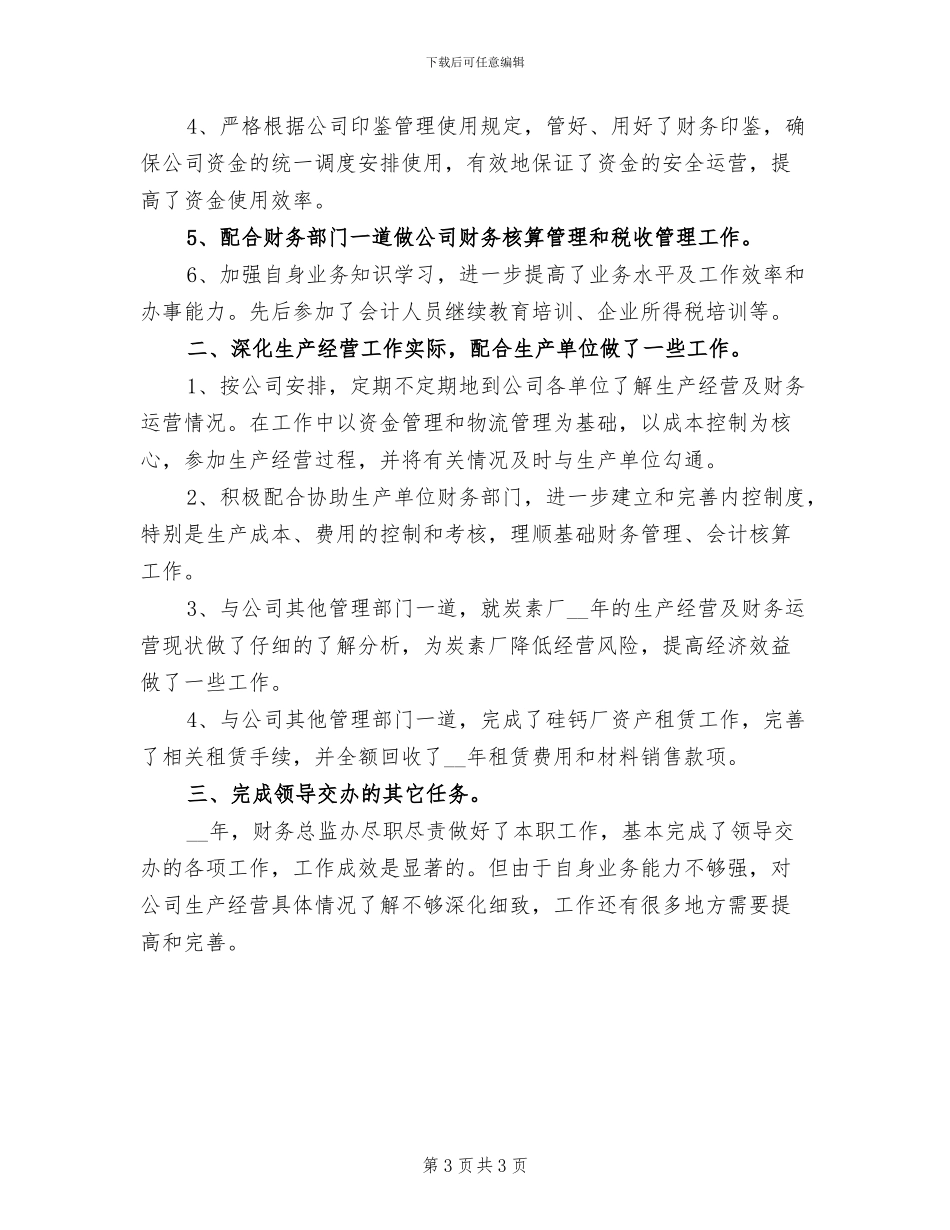 2024财务总监个人工作总结_第3页
