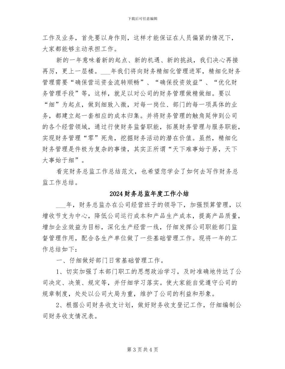2024财务总监工作总结范文_第3页