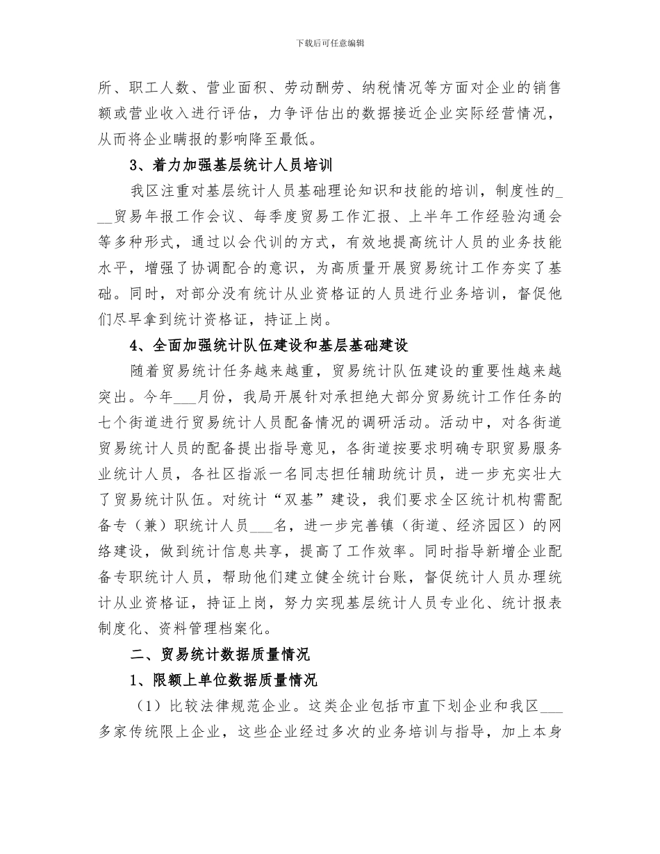 2024贸易统计年度工作总结_第2页