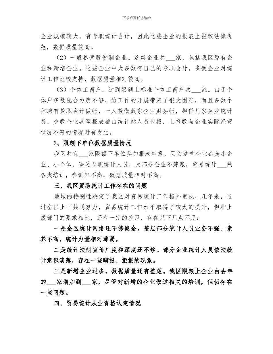 2024贸易统计年度工作总结_第3页