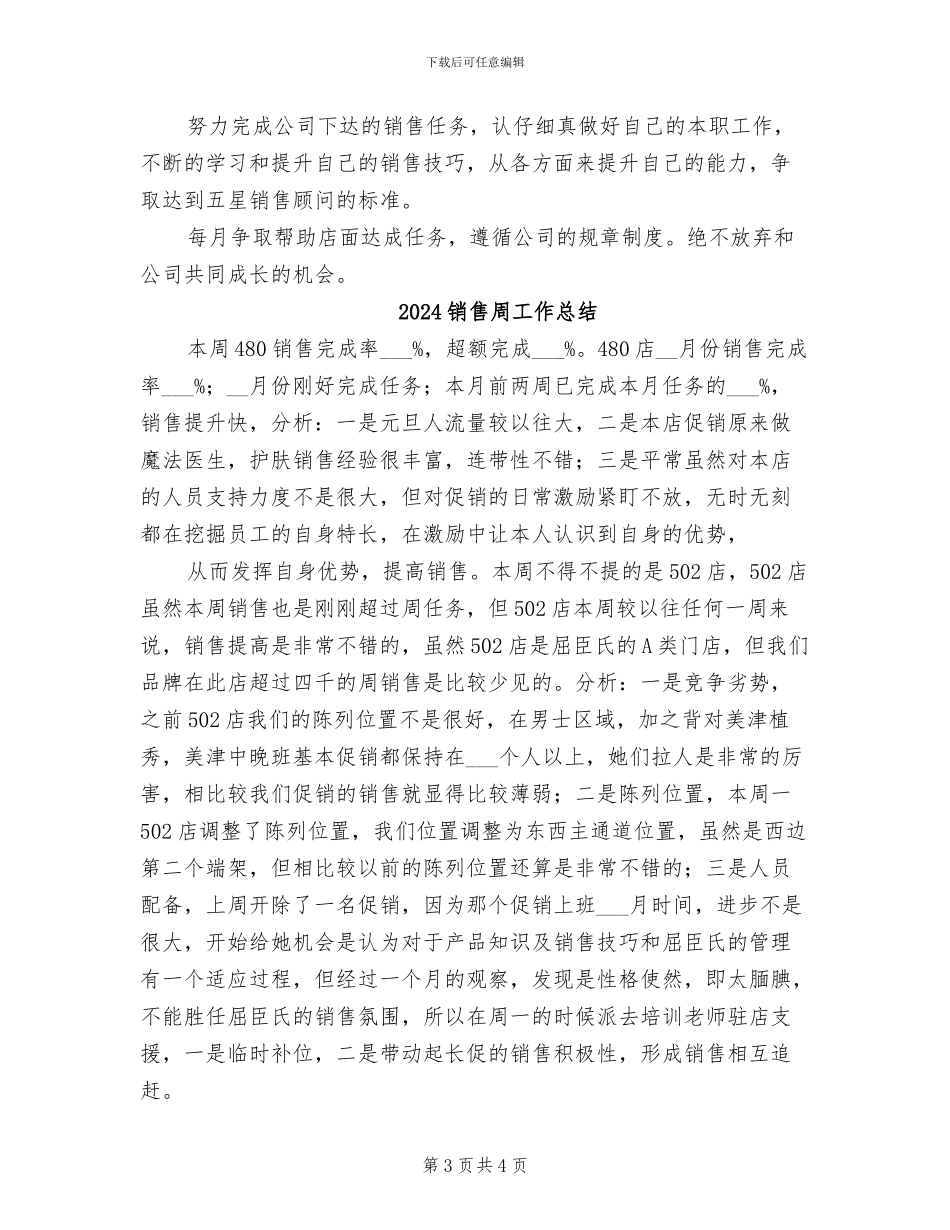 2024销售员转正工作总结_第3页