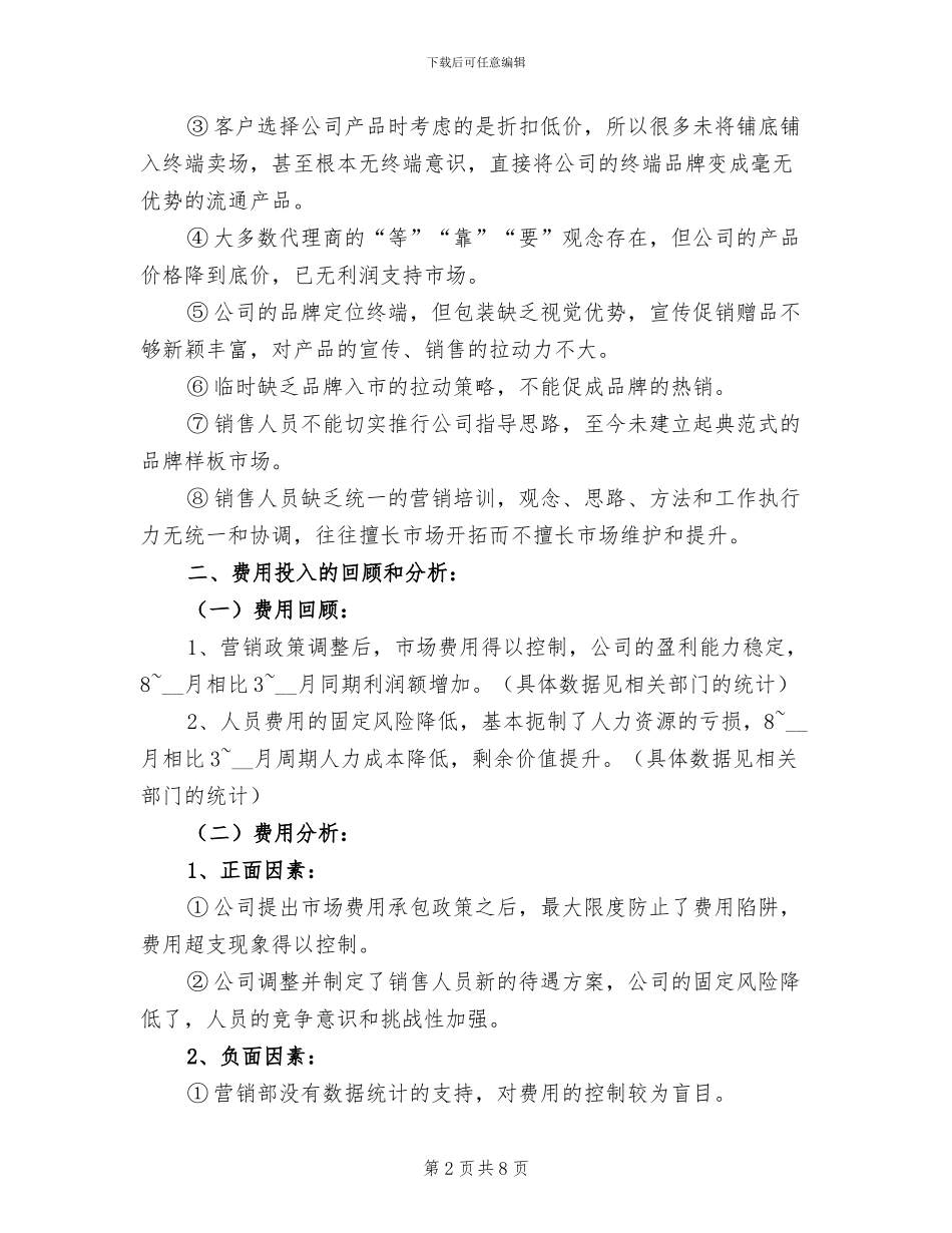 2024销售总监的年终工作总结_第2页