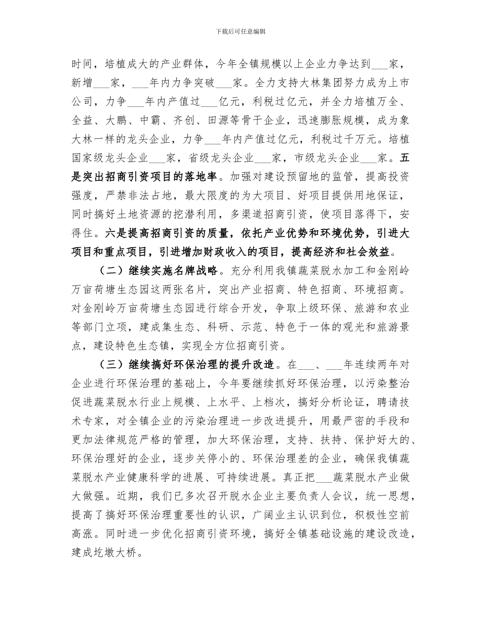 2024镇招商引资半年总结及下半年工作措施_第3页