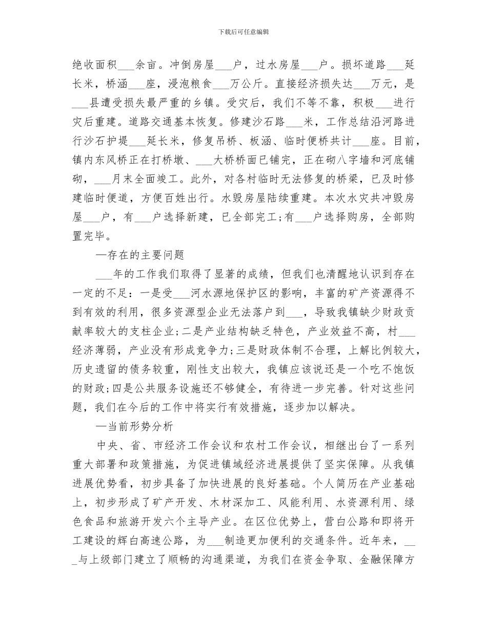 2024镇长工作总结_第3页