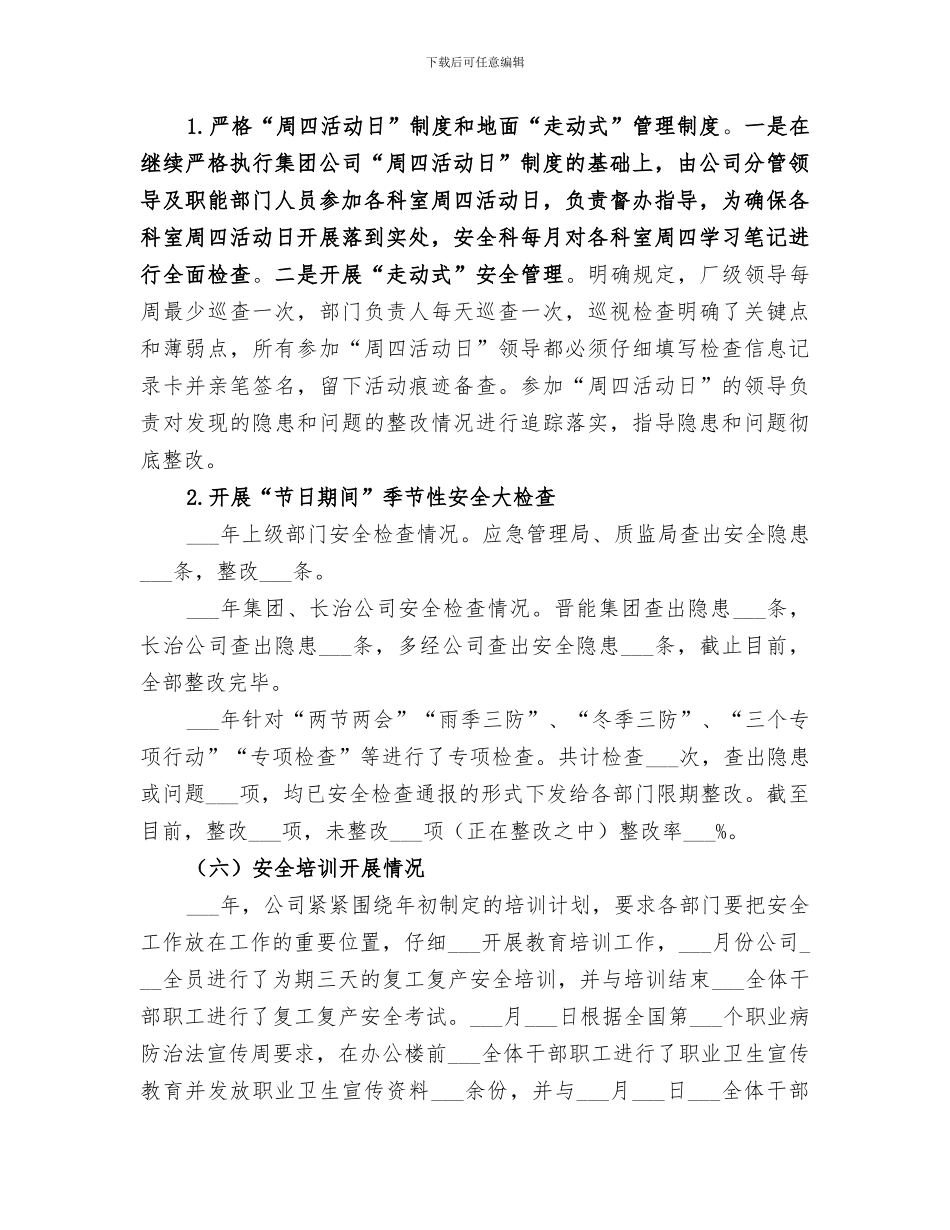 2024非煤矿山安全生产工作总结_第3页