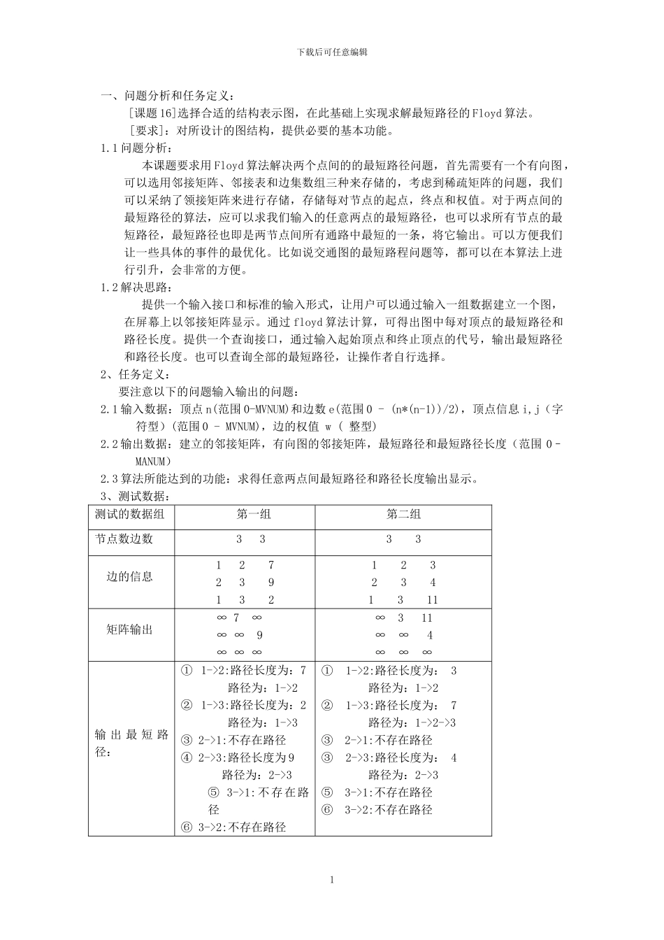 Flyod算法求最短路径_第2页