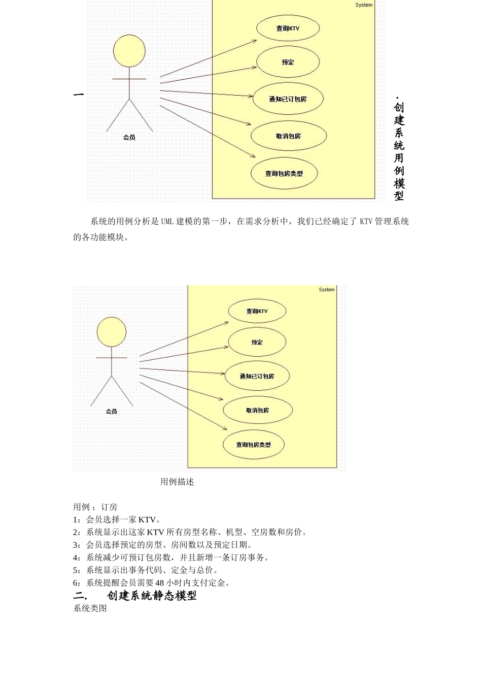 KTV包房管理系统UML报告_第2页