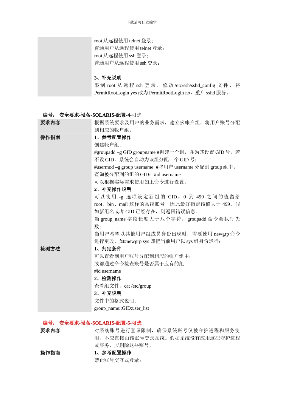 Solaris系统安全加固建议书_第3页