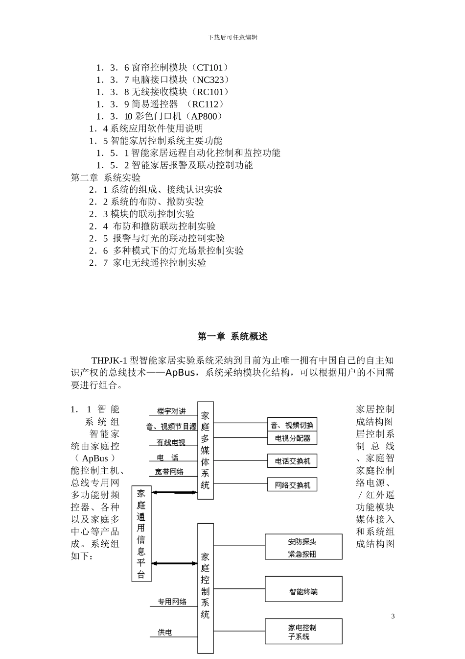 THPJK-1型智能家居实验指导书_第3页