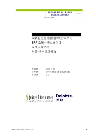 TNMG-ERP-BR100-系统设置文档-FIN-CST-V1.0（DOC51页）