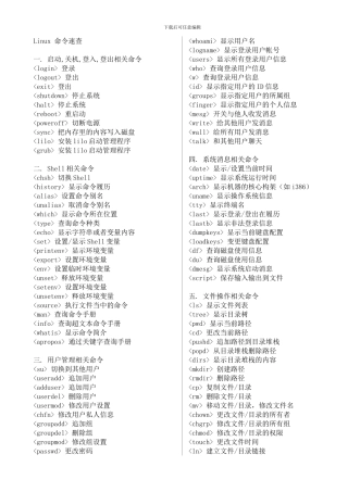 Unix命令大全手册