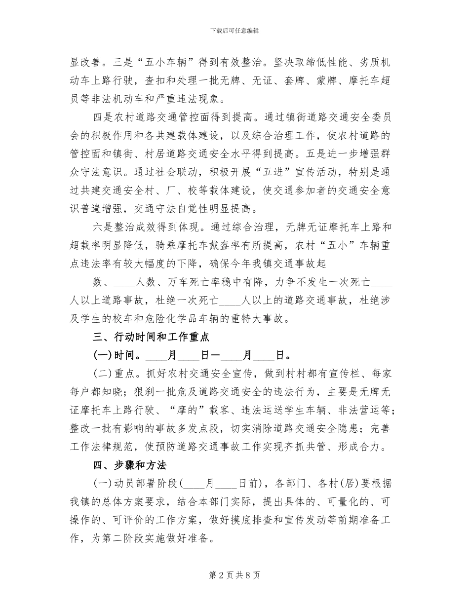 专项整治方案范本季度_第2页