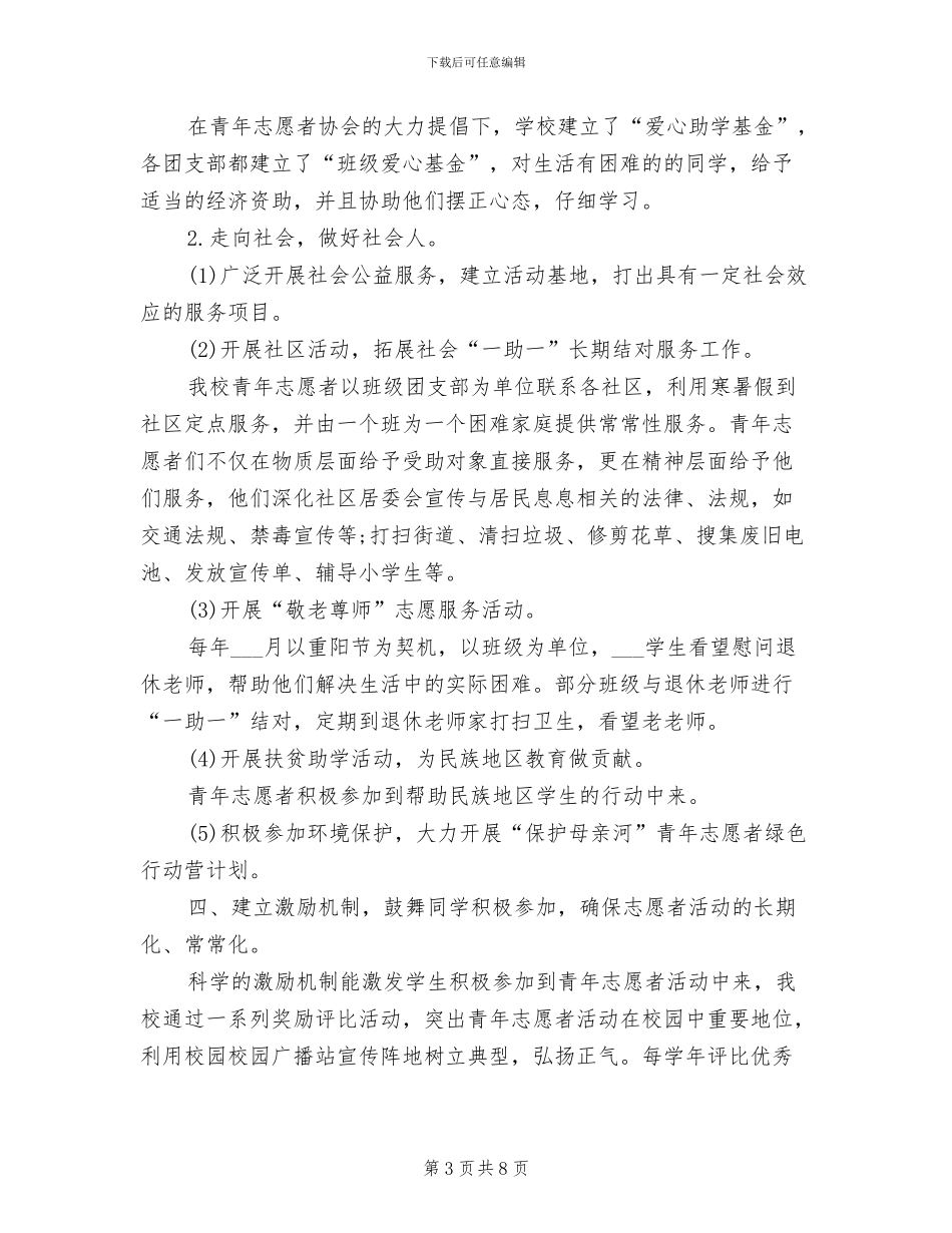 中学生社区志愿者活动总结2024年_第3页