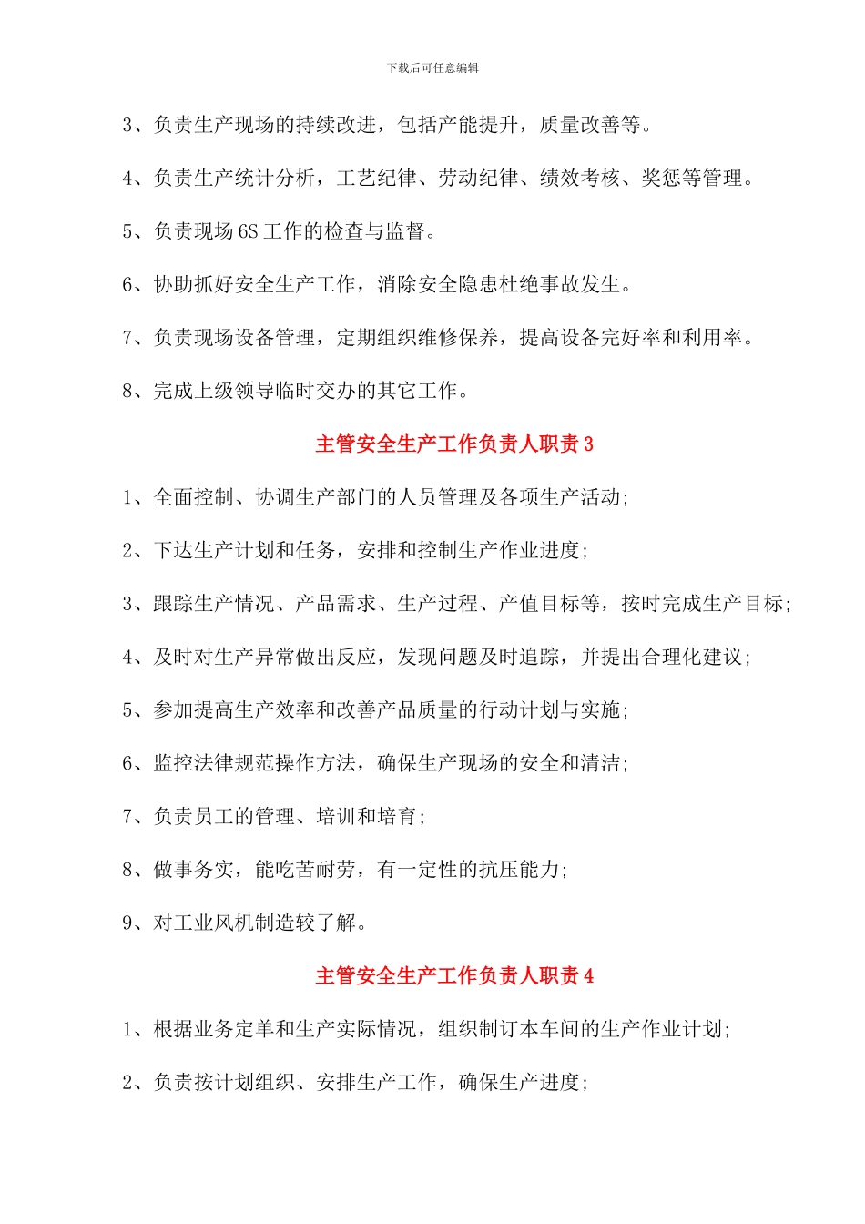 主管安全生产工作负责人职责_第2页