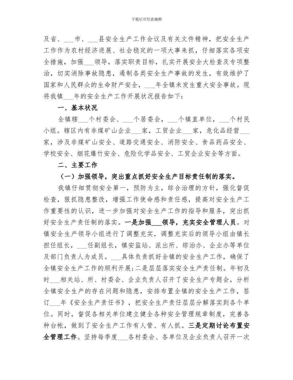 乡镇2024年安全生产工作总结_第3页