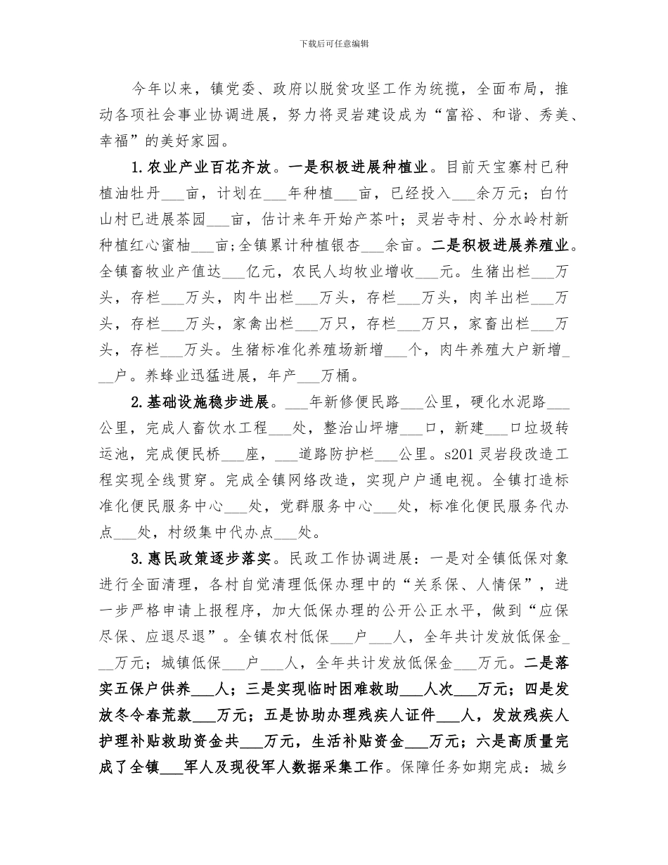 乡镇2024年工作总结_第3页