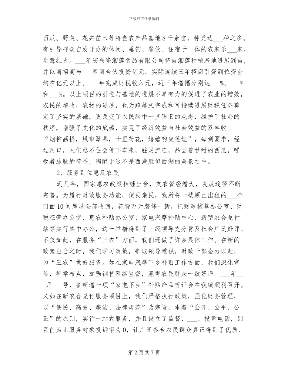 乡镇财政2024年度工作总结_第2页