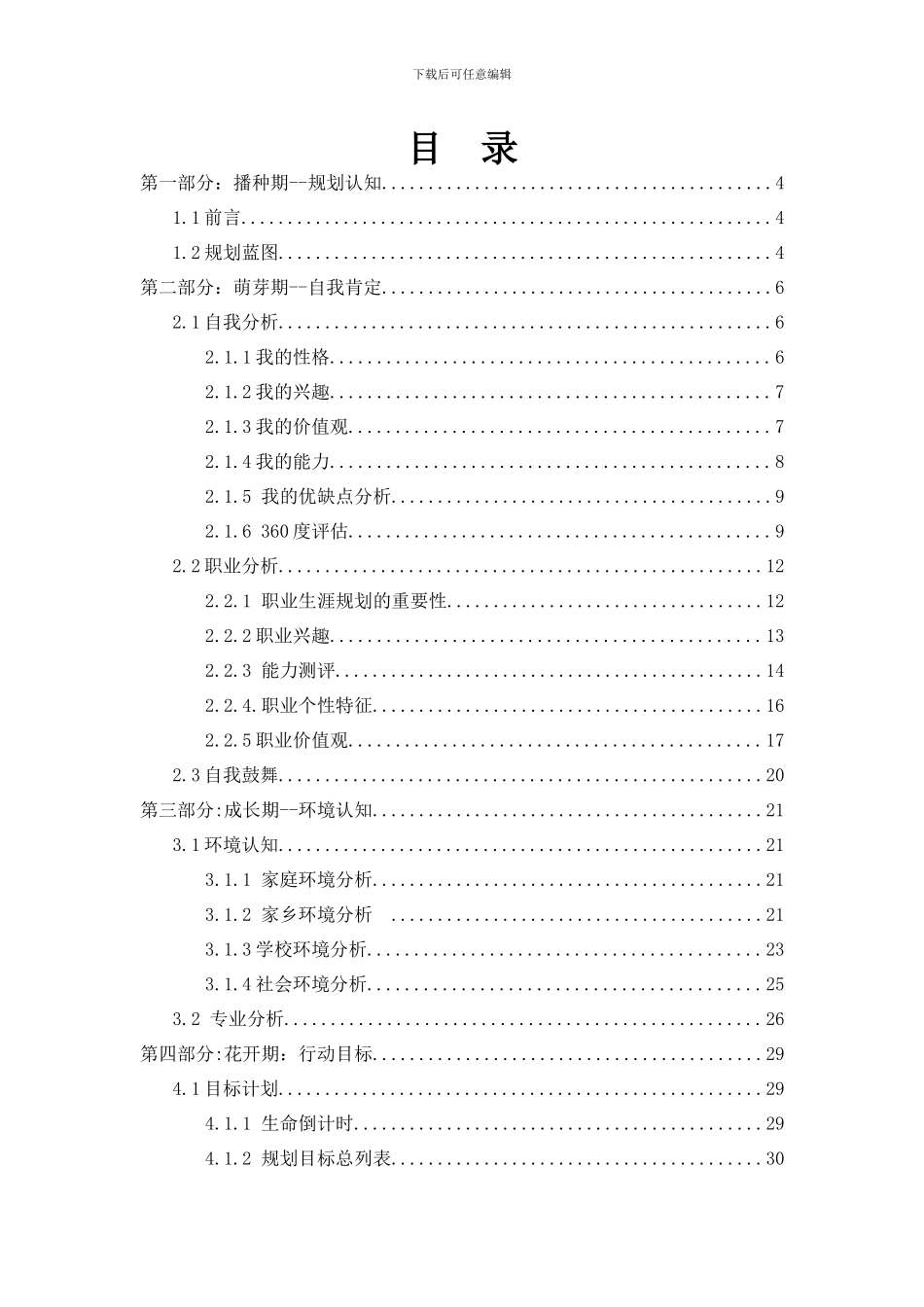 会计专业学生职业生涯规划（39页 字数11000）_第2页