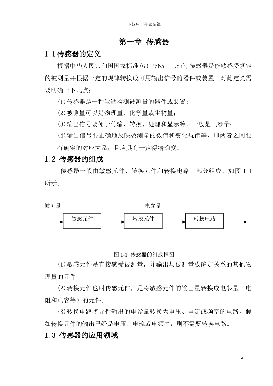 传感器课程设计-热释电红外探测器_第2页