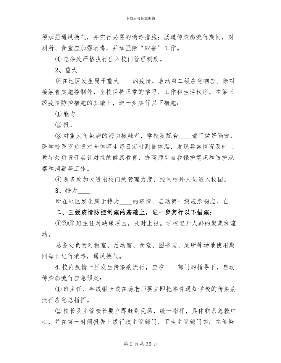 传染病防控应急预案_第2页
