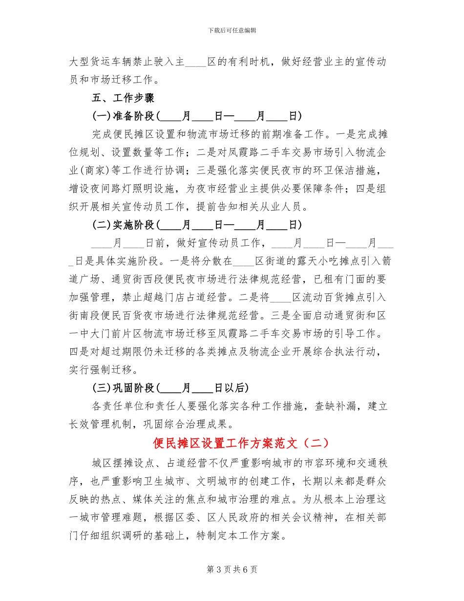 便民摊区设置工作方案范文_第3页