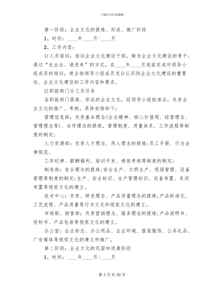 公司企业文化建设方案范文_第3页