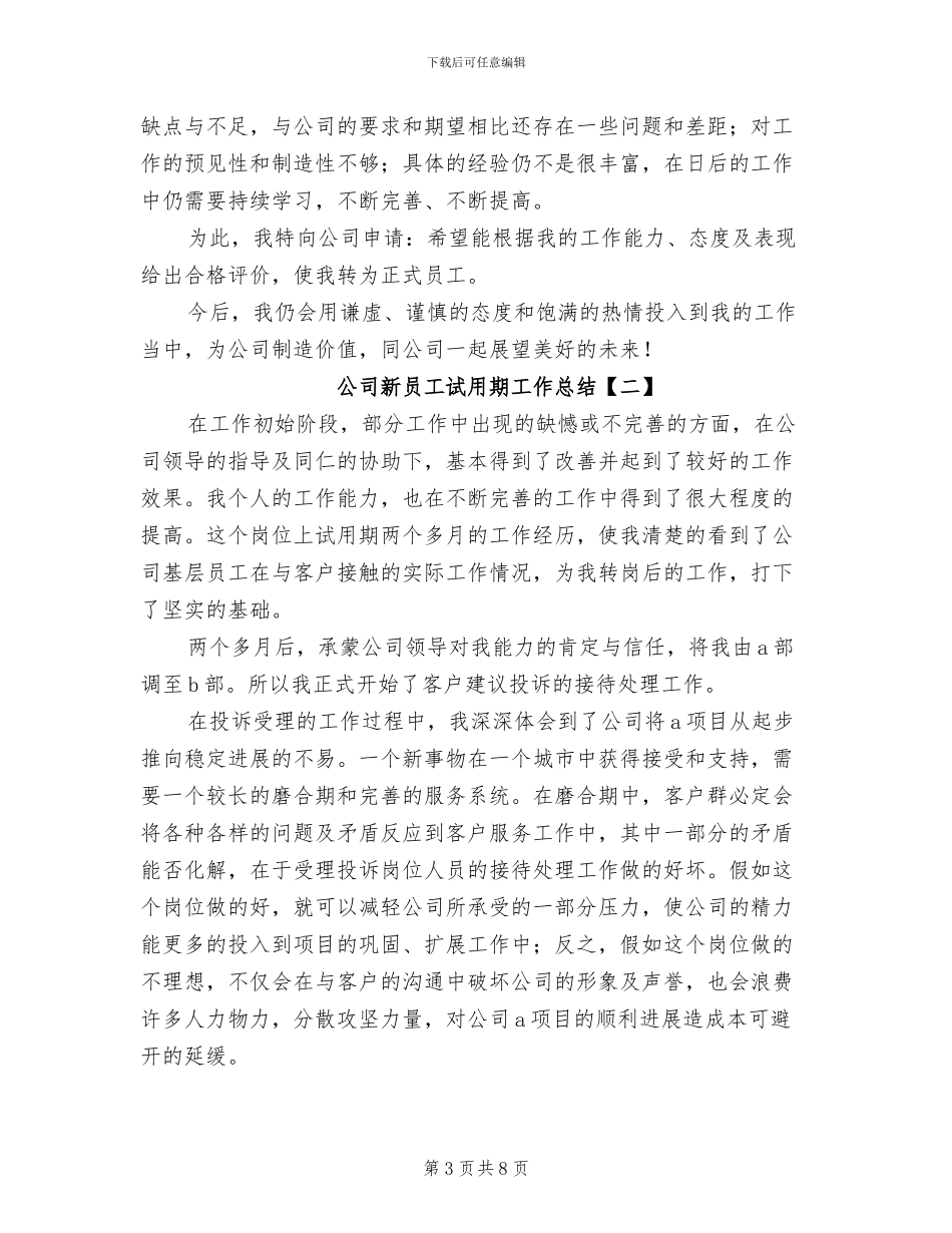 公司新员工试用期工作总结2024_第3页