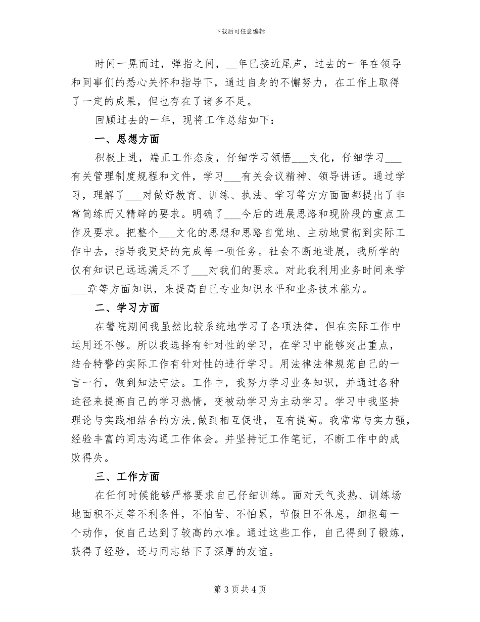 公安警察2024年个人年度总结_第3页