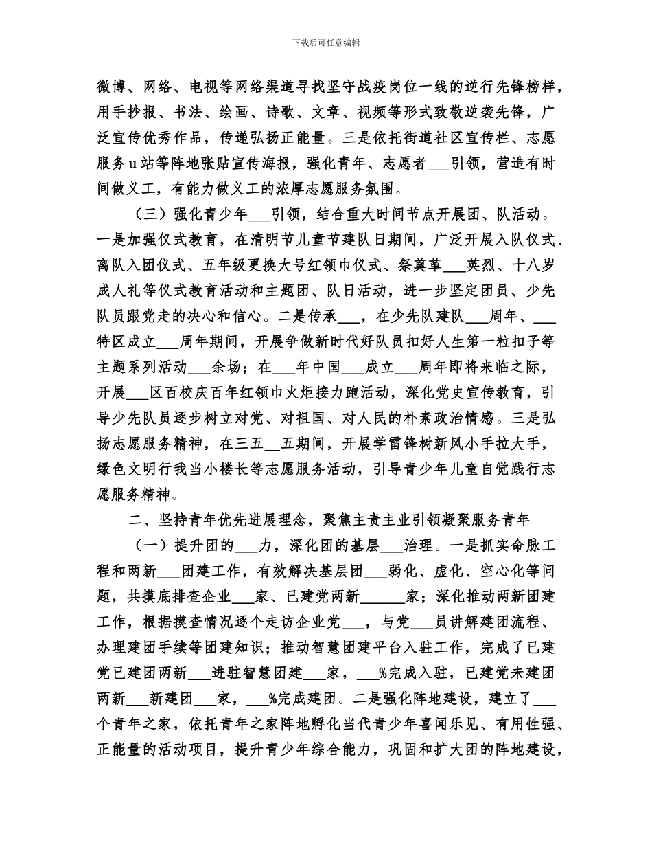 共青团2024区委员会2024工作总结_第2页