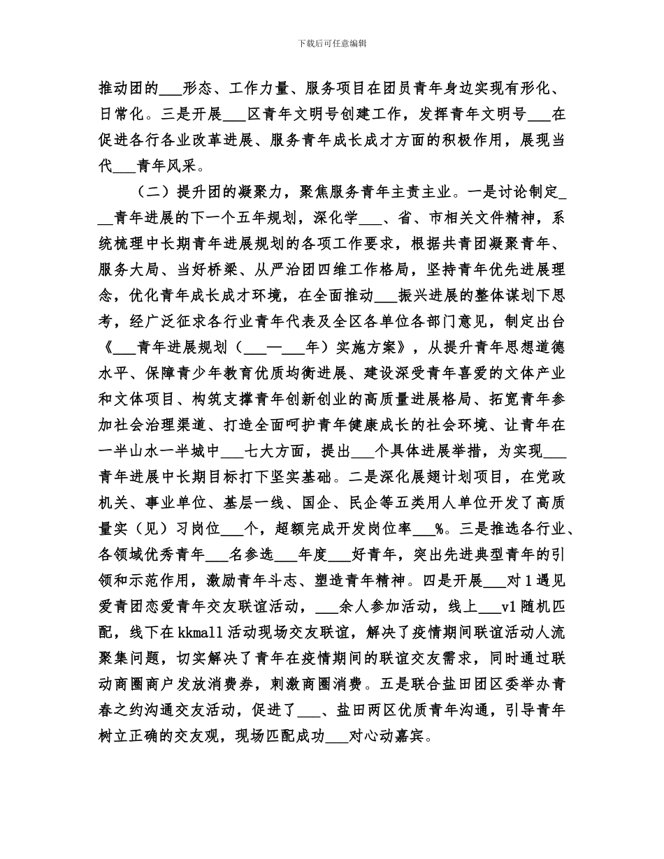 共青团2024区委员会2024工作总结_第3页