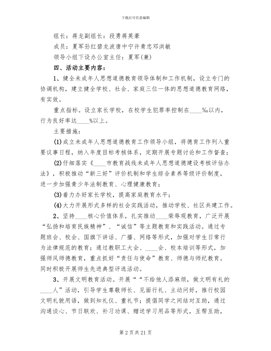 关于打造“文明工地”创文明城市的活动方案范本_第2页