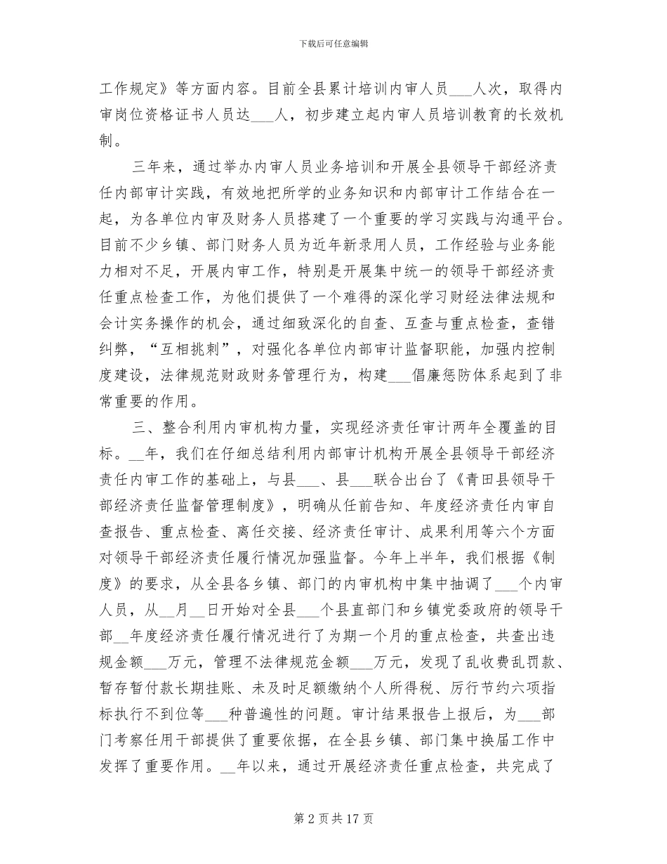 内部审计工作总结2024年_第2页