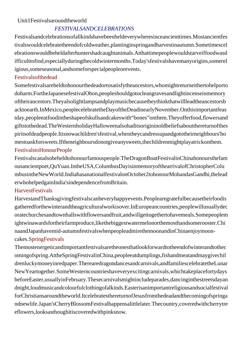 人教版高中英语必修三课文电子文档_第1页