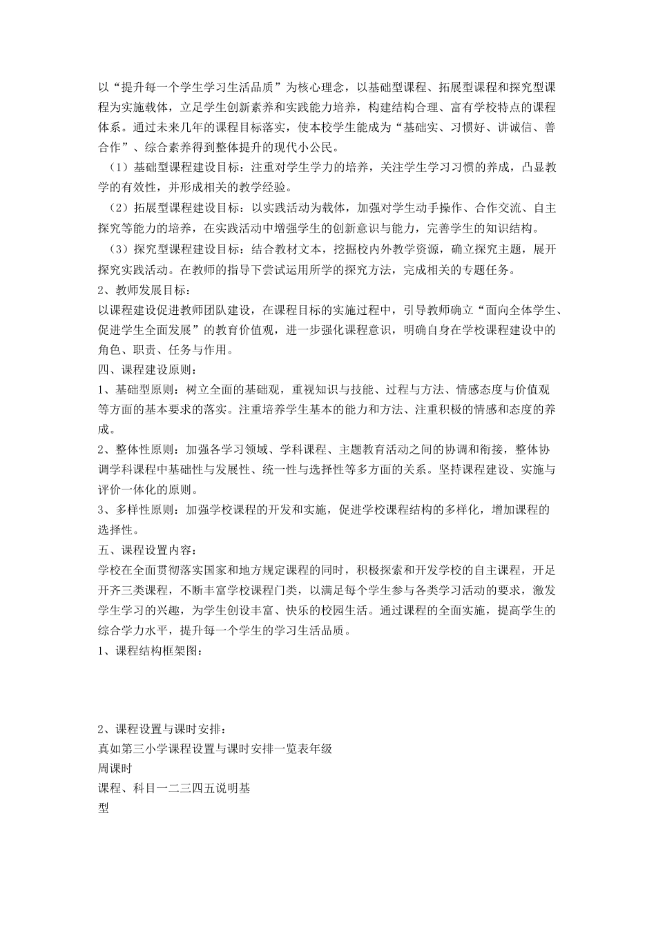 小学课程建设规划_第2页