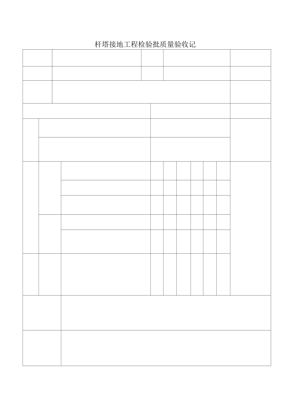 杆塔工程检验批质量验收记录【范本模板】_第3页