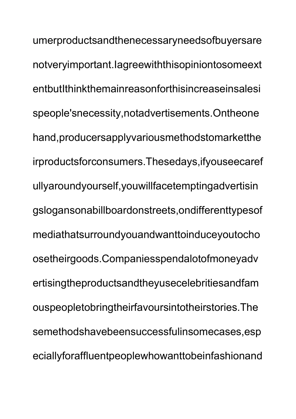 雅思英语作文 大众消费品的高销量反映了广告的力量,而不是社会的真正需求 Power of AD._第2页