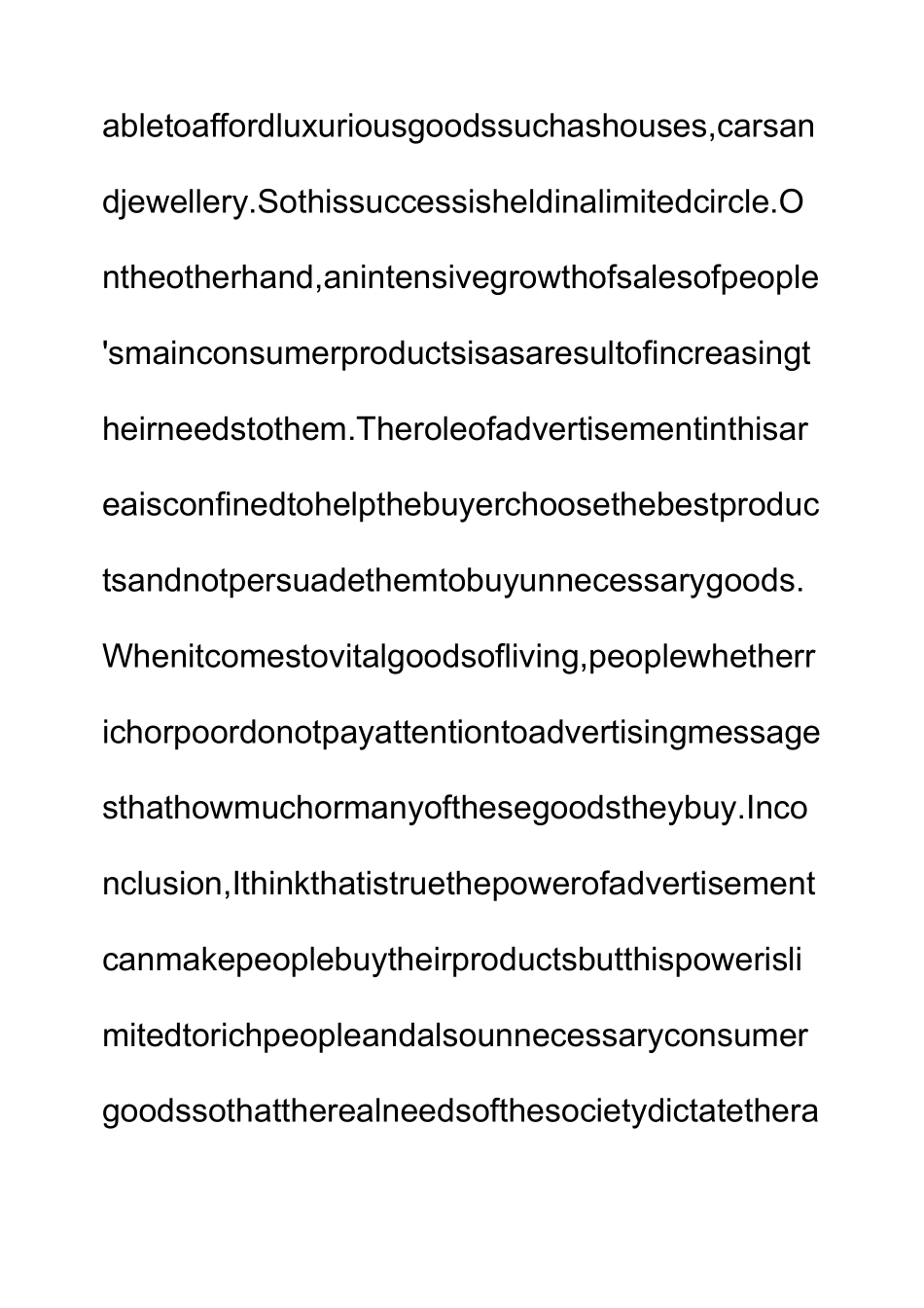 雅思英语作文 大众消费品的高销量反映了广告的力量,而不是社会的真正需求 Power of AD._第3页