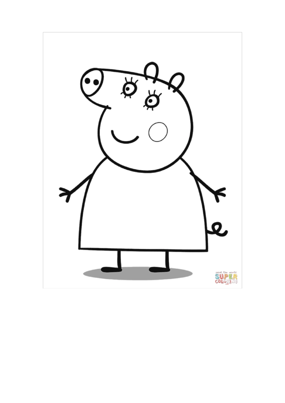 小猪佩奇幼儿涂色儿童涂色_第3页