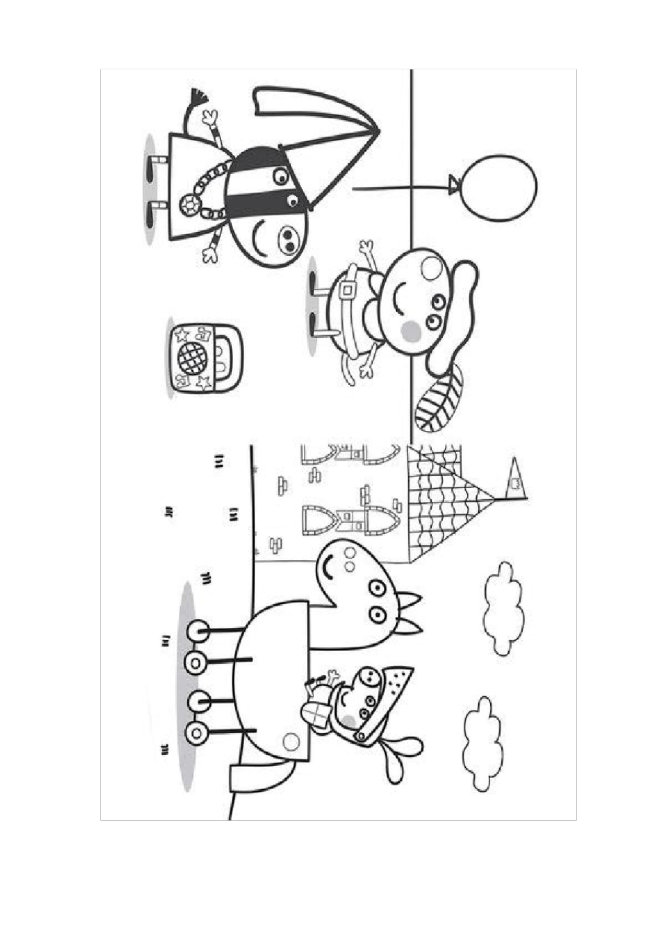 小猪佩奇涂色54张_第1页
