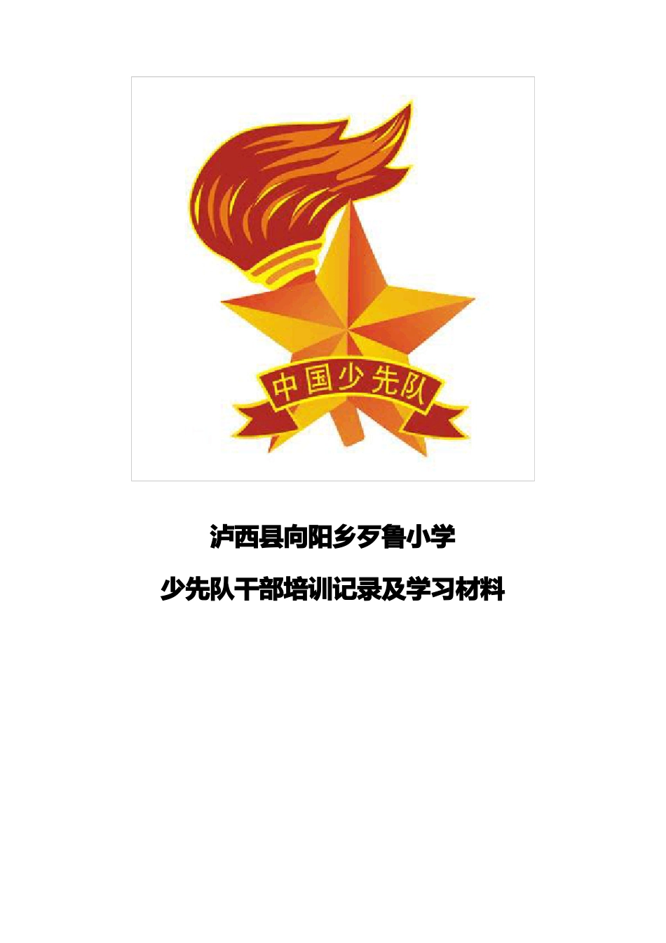 少先队干部培训记录_第1页