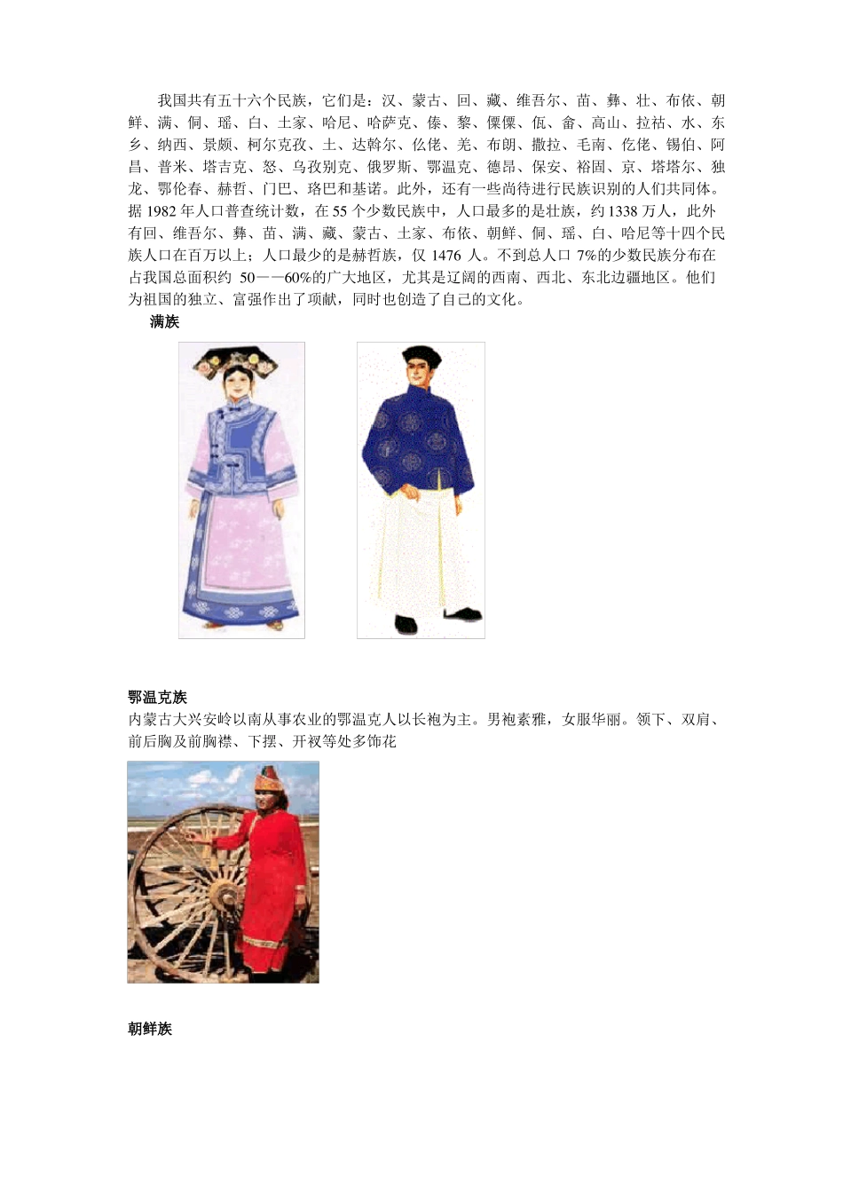 少数民族图片_第1页