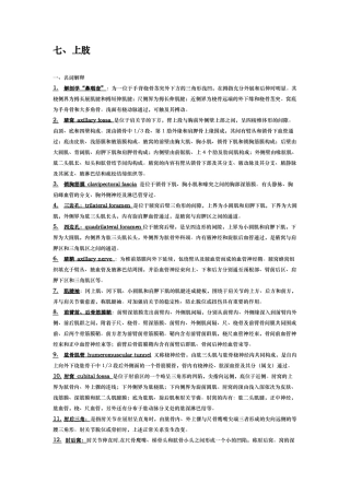局部解剖学名词解释+简答——上肢