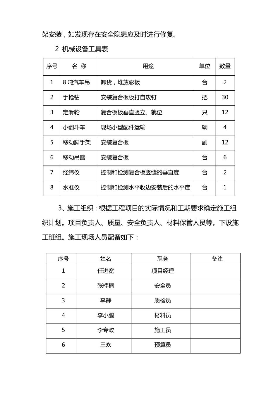 屋面墙面彩钢板施工方案_第3页