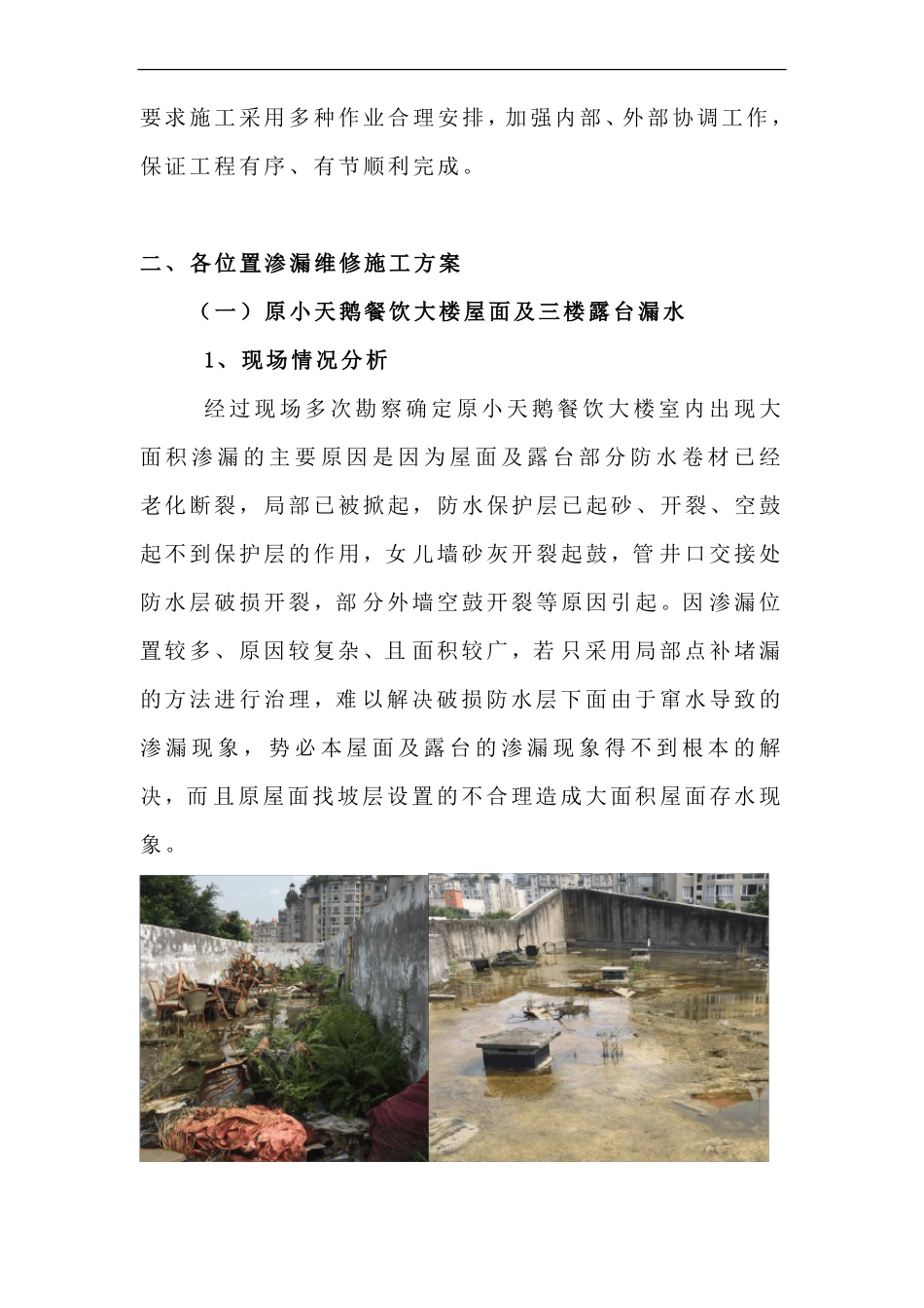 屋面渗漏维修施工组织设计方案_第3页