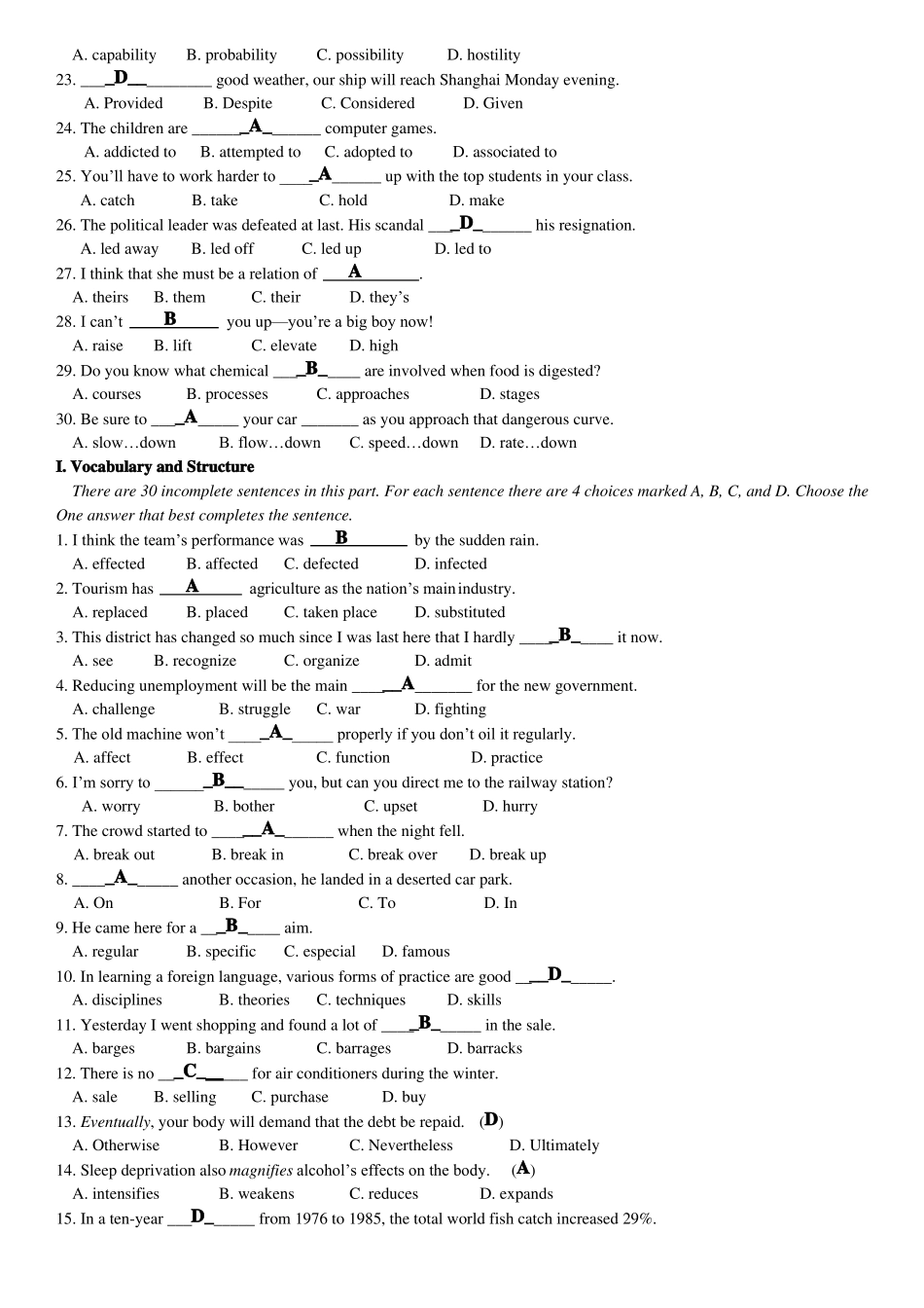 山东大学高起专英语3三套全_第2页